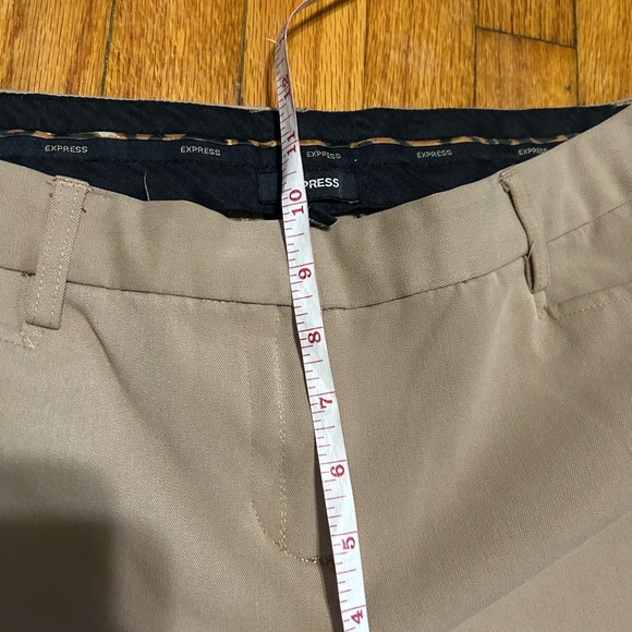 Express Wide Career Office Dress Pants Womens 10 Tan Pockets - Picture 5 of 7
